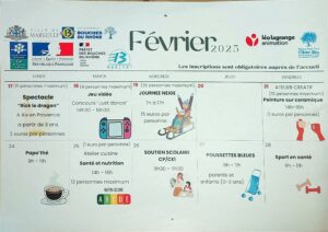 Lire la suite à propos de l’article PLANNING FAMILLE FÉVRIER 2025