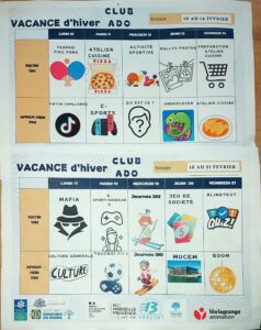 Lire la suite à propos de l’article PLANNING CLUB ADOS FÉVRIER 2025