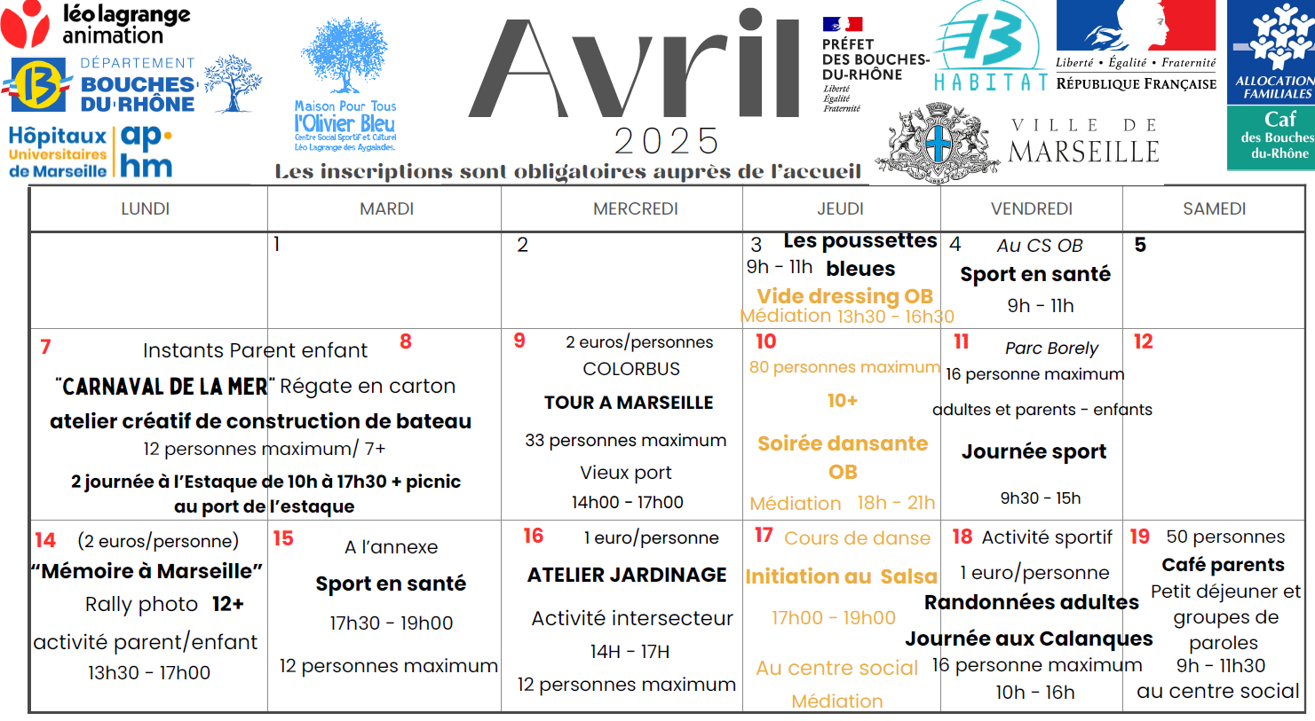 You are currently viewing PLANNING FAMILLE AVRIL2025