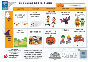 Lire la suite à propos de l’article PLANNING ACCUEIL COLLECTIF DE MINEURS VACANCES DE LA TOUSSAINT  2025