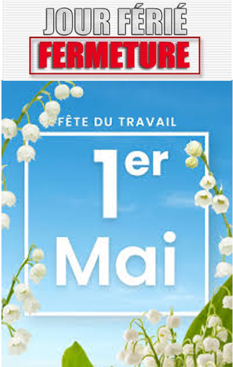 You are currently viewing FERMETURE JOUR FÉRIE