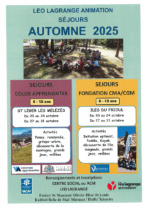 Lire la suite à propos de l’article SÉJOURS AUTOMNE 2025