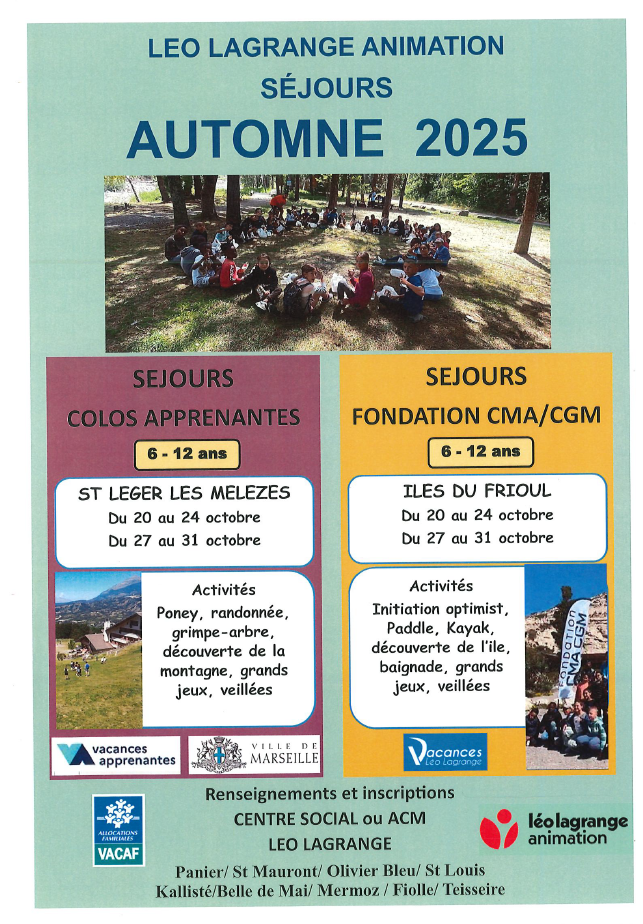 You are currently viewing SÉJOURS AUTOMNE 2025