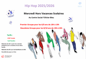 Lire la suite à propos de l’article Activité Sportive Hip Hop 2025/2026