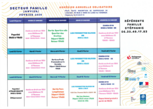 Lire la suite à propos de l’article PLANNING FAMILLE JANVIER 2026