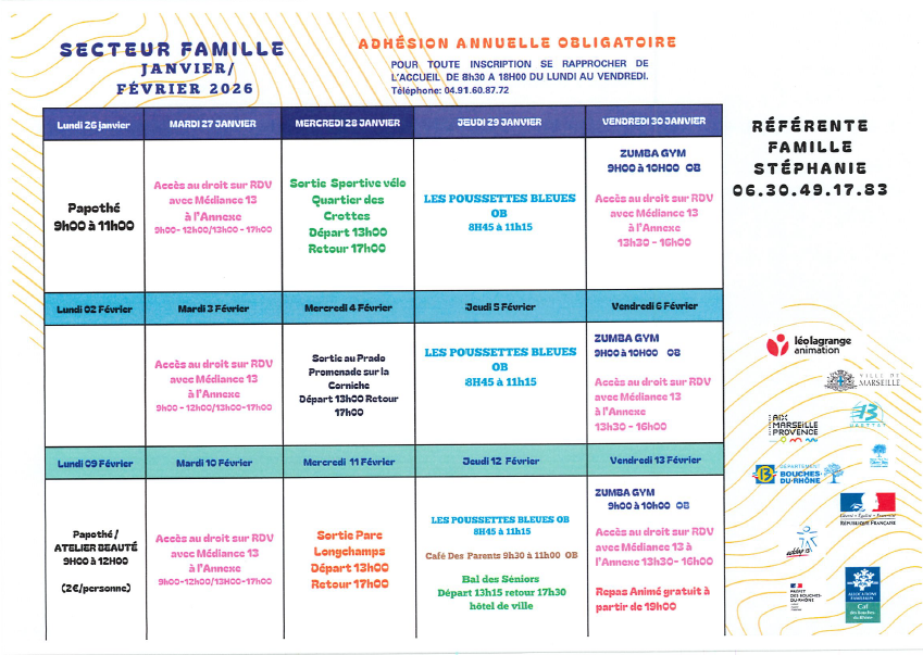 You are currently viewing PLANNING FAMILLE JANVIER 2026
